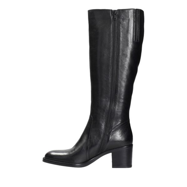 Clarks Womens Mascarpone Ela Knee High Boots Black | UK-2875314